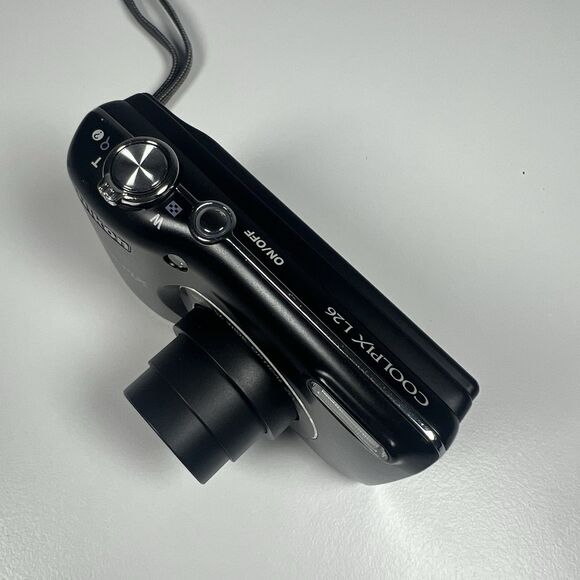 Nikon Coolpix L26 16.1MP Compact Digital Camera Black Tested Working W/ 8GB Card - Picture 5 of 9